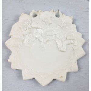 Vintage Westmorland Milk Glass Three Bears Decorative Plate 8" MCM